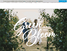 Tablet Screenshot of greenandbloom.com